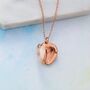 Heart Locket Rose Gold Plated Silver Necklace, thumbnail 3 of 9