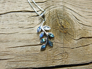 Abalone Olive Branch Pendant, 3 of 9