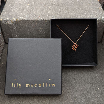 Personalised Rose Gold Initial Letter Charm Necklace, 4 of 10