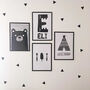 Hand Drawn Triangle Wall Stickers, thumbnail 2 of 9