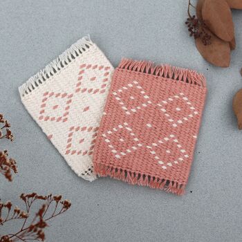 Handwoven Coaster Set Of Two, 11 of 12