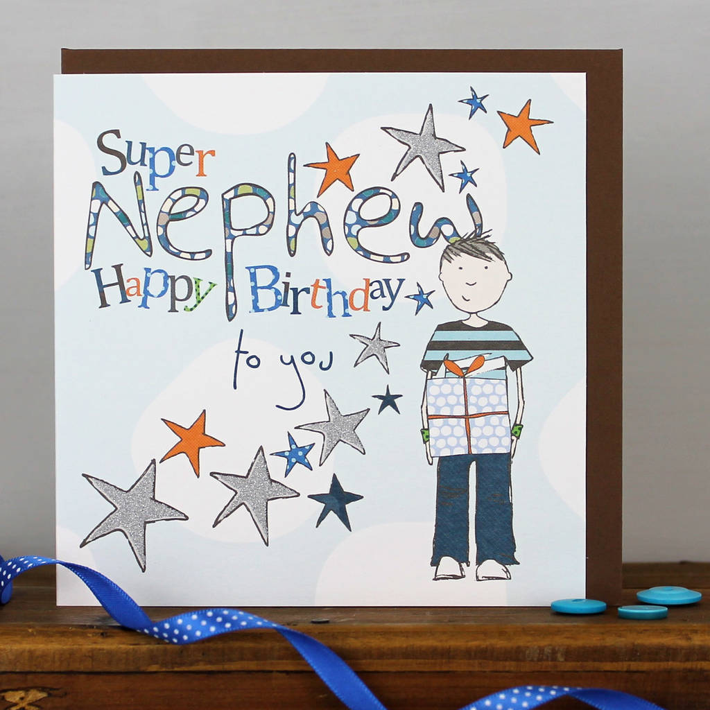 happy birthday nephew card by molly mae | notonthehighstreet.com