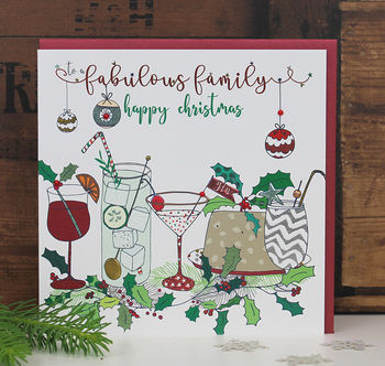 luxury christmas card for a fabulous family by molly mae ...