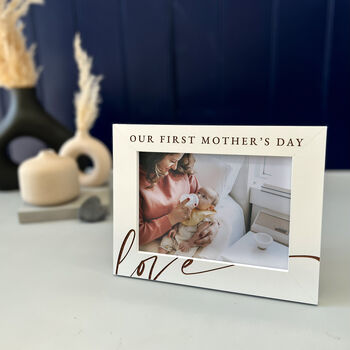 Personalised Our First Mother's Day Photo Frame, 4 of 9
