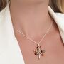 Sterling Silver Baltic Amber Tree Of Life Necklace, thumbnail 3 of 12