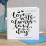 Personalised Wedding Card Love Will Save The Day, thumbnail 2 of 2