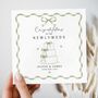 Personalised Sage Wedding Card, Mr And Mrs On Your Wedding Day Card, thumbnail 2 of 3