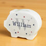 Personalised Name And Initial Piggy Bank Personalised Gif, thumbnail 2 of 5