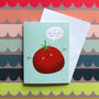 Mini Tomato Greetings Card, thumbnail 4 of 4