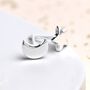 Sterling Silver Mismatched Moon And Star Stud Earrings, thumbnail 2 of 9