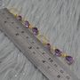Amethyst Gold Plated Silver Drop Earrings, thumbnail 4 of 8