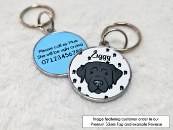 Dog Breed Personalised Pet ID Tag, 8 of 12