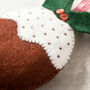 Felt Christmas Pudding Mini Kit, thumbnail 5 of 6