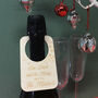 Personalised Christmas 'Be Merry' Bottle Label, thumbnail 2 of 6