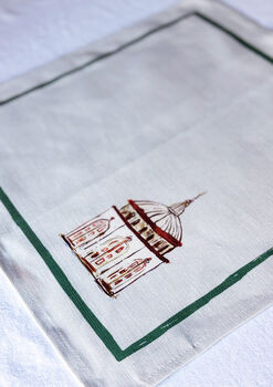 Set Of Six 'Adonis' Linen Napkins, 7 of 12