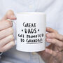 'Great Dads Get Promoted To Grandad' Gold Bookmark, thumbnail 5 of 9