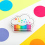 Rainbow Cloud Paper Clip, thumbnail 1 of 4