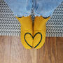 Hidden Love Heart Crochet Slipper Socks, thumbnail 11 of 12