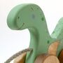 Wooden Pull Along Toy Dragon, thumbnail 2 of 7