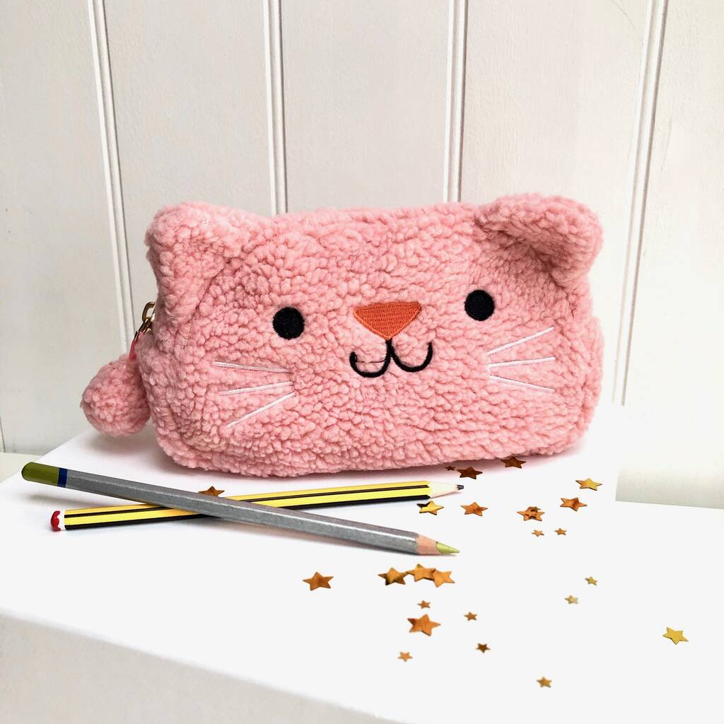 Pink Cat Pencil Case, 1 of 5