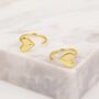 Tiny Heart Huggie Hoop Earrings In Sterling Silver, thumbnail 8 of 12