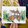 Personalised House Illustration In Watercolour, thumbnail 6 of 10