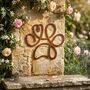 Paw Print Outline Steel Garden Sculpture, thumbnail 1 of 3