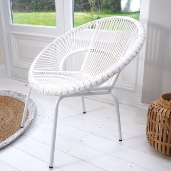Bamboo Tub Chair Choose White Or Natural, 3 of 12