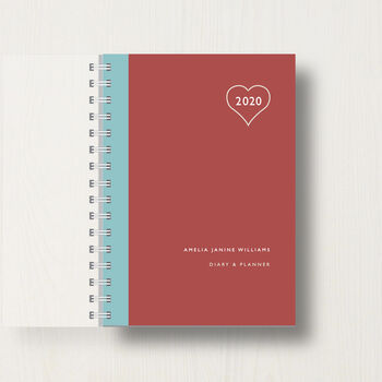 Personalised 2024 Diary With Heart, 7 of 8