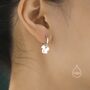 Cute Squirrel And Acorn Dangle Huggie Hoops, thumbnail 6 of 11