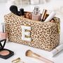 Personalised Leopard Print Makeup Cosmetic Bag Pencil Case, thumbnail 1 of 4