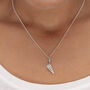 Sterling Silver Paper Plane Necklace, thumbnail 3 of 7