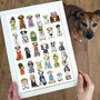 Funny Dog Jobs Art Print, thumbnail 2 of 4