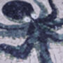 Black And Green Octopus Marble Mosaic, thumbnail 2 of 7