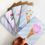 Pack Of Flower Ice Cream Greeting Cards, thumbnail 1 of 12