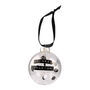 Personalised Christmas Tree Bauble Black And White Ornament, thumbnail 3 of 8