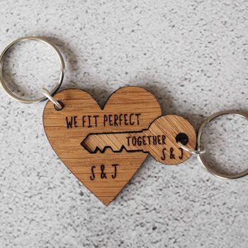 Personalised Valentine Day Engraved Key To My Heart, 5 of 7