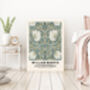 William Morris Green Flower Art Print, thumbnail 3 of 4