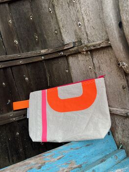 No3 Small Upcycled Versatile Sailcloth Pouch, 8 of 10