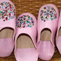 Girl's Handmade Leather Slippers With Sequins, thumbnail 5 of 12