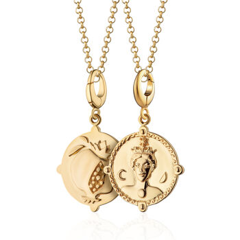 18ct Gold Hera Goddess Of Women And Mothers Necklace, 3 of 7