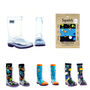 Squelch Transparent Wellies And Three Sock Set Sports, thumbnail 1 of 7