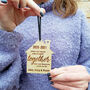 Pandemic Personalised Wooden Hanging Decoration, thumbnail 1 of 5