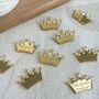 King Charles Coronation Gold Crown Shaped Confetti, thumbnail 5 of 5
