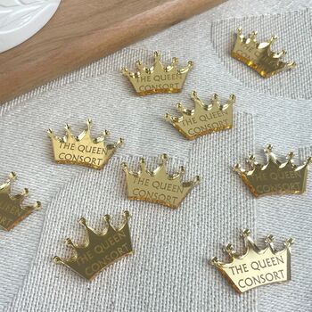 King Charles Coronation Gold Crown Shaped Confetti, 5 of 5