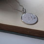 Birthstone Initial Necklace In Sterling Silver, thumbnail 9 of 10