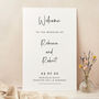 Modern Script Wedding Welcome Sign, thumbnail 1 of 3