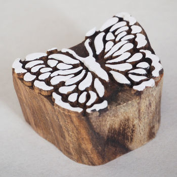 Carved Wooden Butterfly Block, 2 of 4