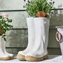 Personalised Large Welly Boots Plant Pots, thumbnail 1 of 8