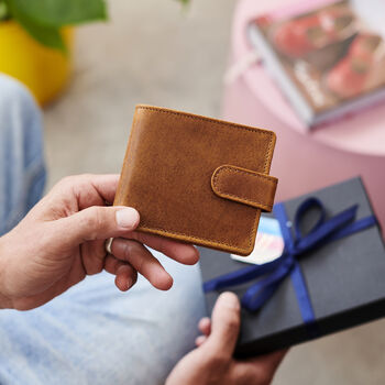 Personalised Leather Wallet With Zip Coin Section, 4 of 5